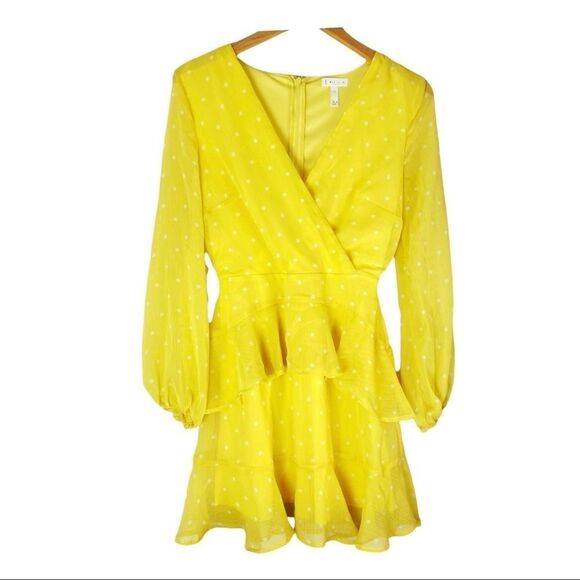 LEITH - Long Sleeve Wrap Front Minidress - Picture 3 of 11